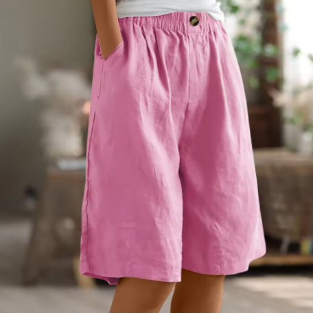 Bermuda Shorts Women | Knee Length Shorts-Women Shorts-Homefinn