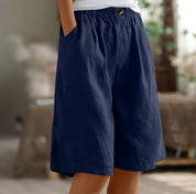 Bermuda Shorts Women | Knee Length Shorts-Women Shorts-Homefinn