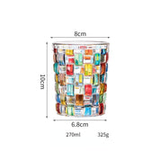 Confetti Glassware | Mosaic Cocktail Glass-Glass-Homefinn