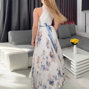 Floral Womens Dress | Wedding Guest Gown-Women Dress-Homefinn