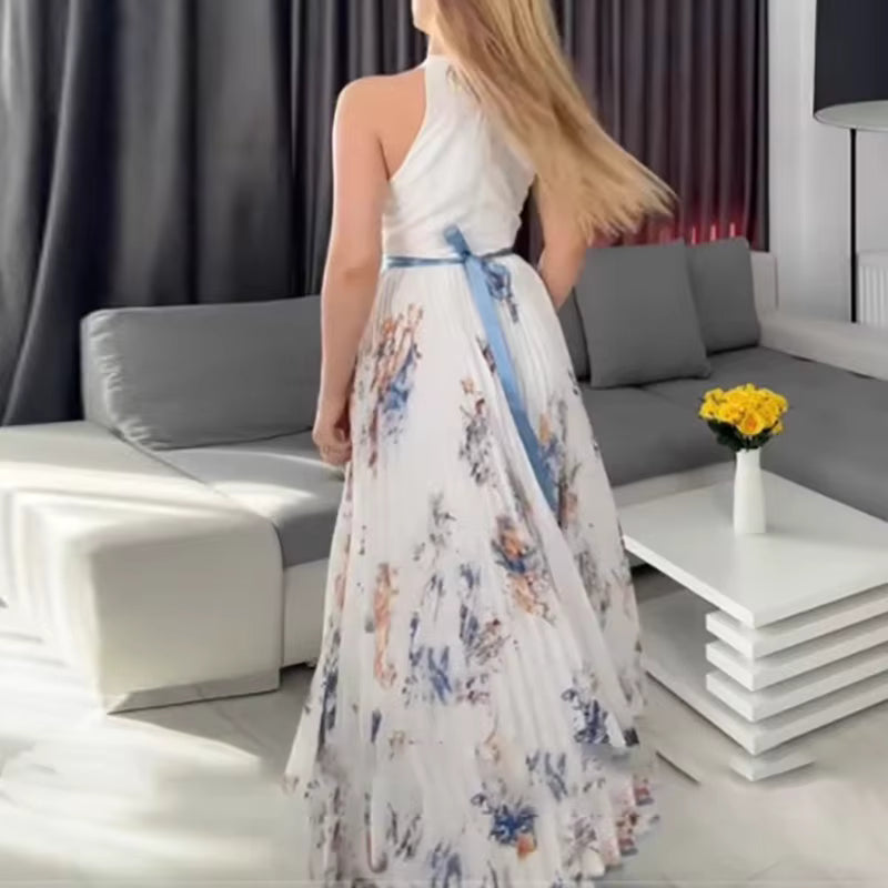 Floral Womens Dress | Wedding Guest Gown-Women Dress-Homefinn
