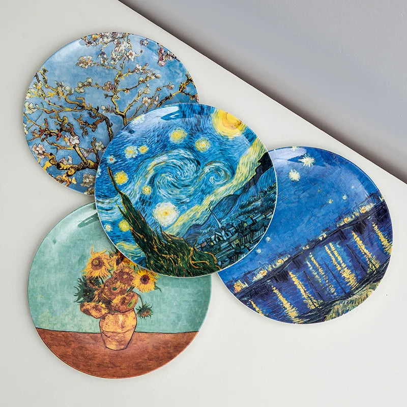 Art Deco Plates | Decorative Wall Plates-Decorative Plate-Homefinn