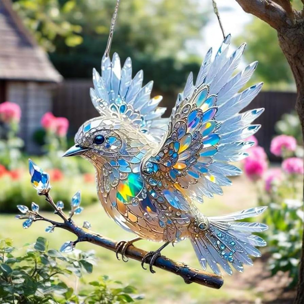 Garden Ornament | Hanging Bird Sun Catcher-Suncatcher-Homefinn