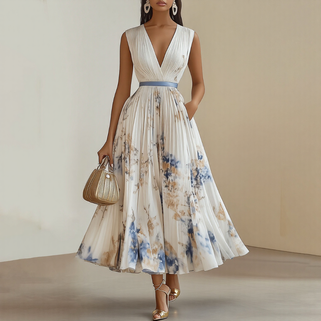 Floral Womens Dress | Wedding Guest Gown-Women Dress-Homefinn