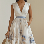 Floral Womens Dress | Wedding Guest Gown-Women Dress-Homefinn