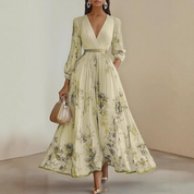 Floral Womens Dress | Wedding Guest Gown-Women Dress-Homefinn