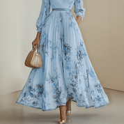 Floral Womens Dress | Wedding Guest Gown-Women Dress-Homefinn
