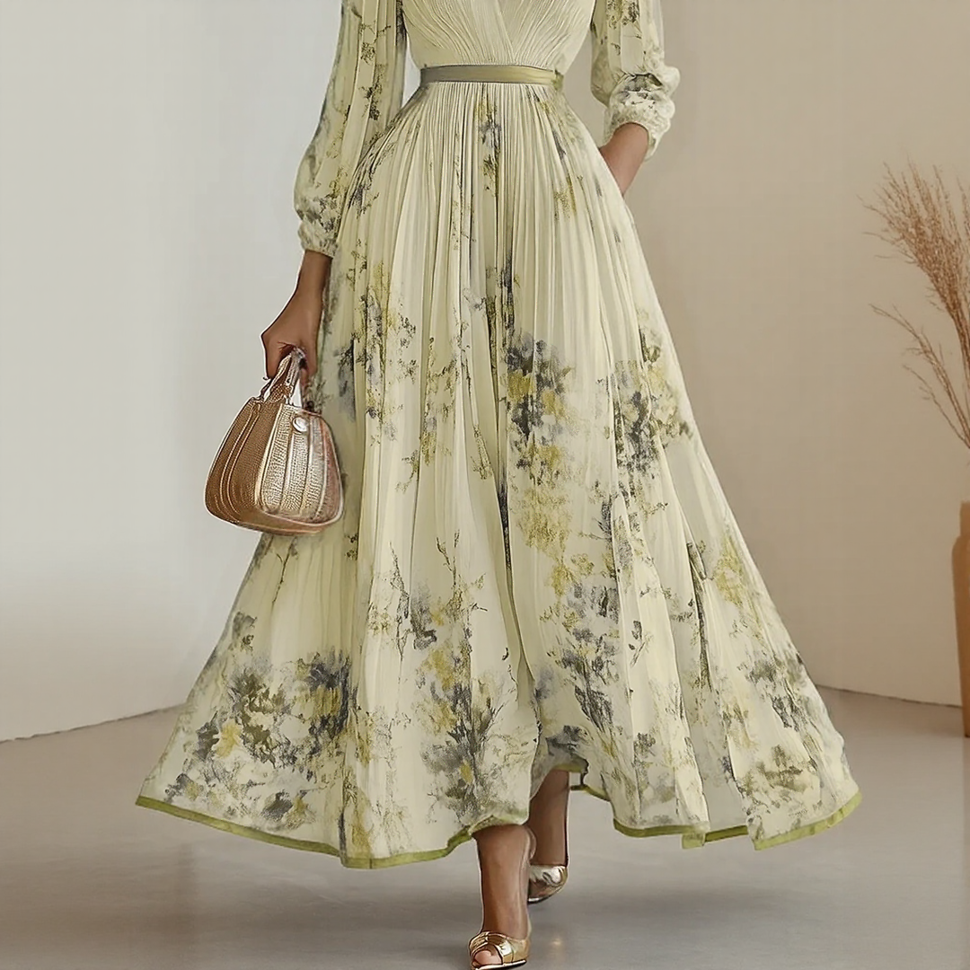 Floral Womens Dress | Wedding Guest Gown-Women Dress-Homefinn