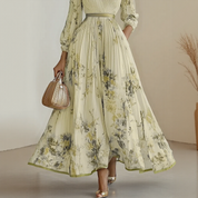 Floral Womens Dress | Wedding Guest Gown-Women Dress-Homefinn