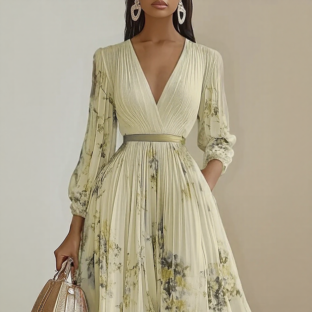 Floral Womens Dress | Wedding Guest Gown-Women Dress-Homefinn