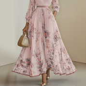 Floral Womens Dress | Wedding Guest Gown-Women Dress-Homefinn