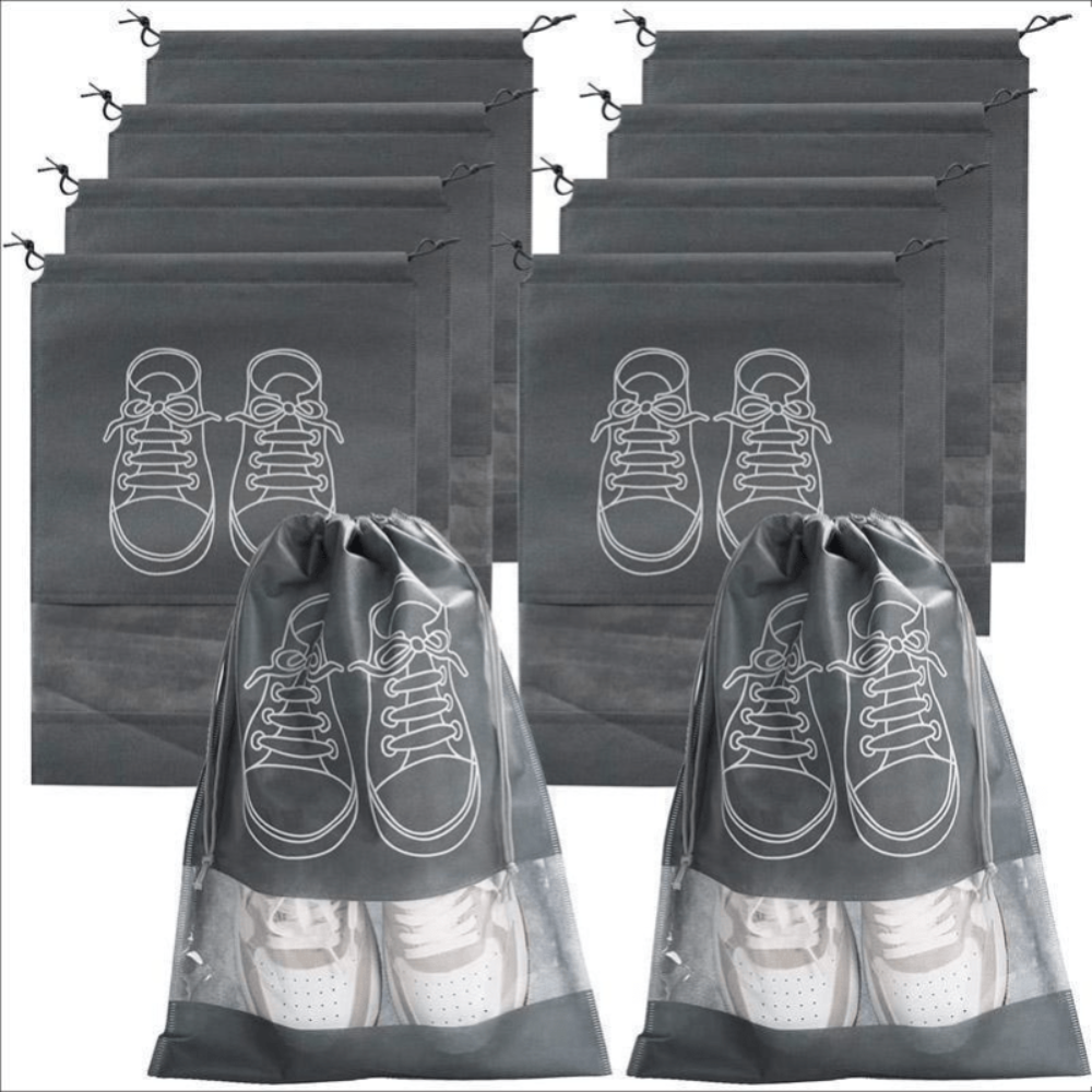Drawstring Printed Shoe Storage Bag | Travel Organisation Footwear Storage-Shoe Organiser-Homefinn