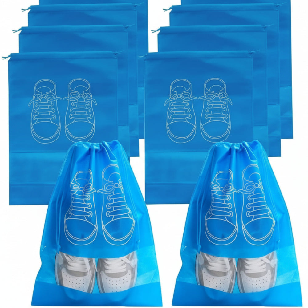 Drawstring Printed Shoe Storage Bag | Travel Organisation Footwear Storage-Shoe Organiser-Homefinn