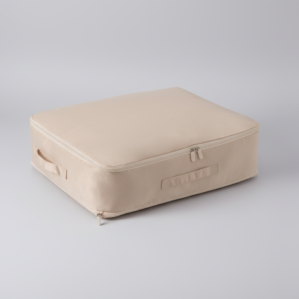 Rectangular Solid Storage Bag | Zip Closure Carry Handles Under Bed Storage-Storage Bag-Homefinn