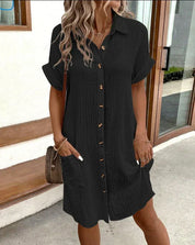 Shirt Dresses For Women | Summer Dress-Women Dress-Homefinn