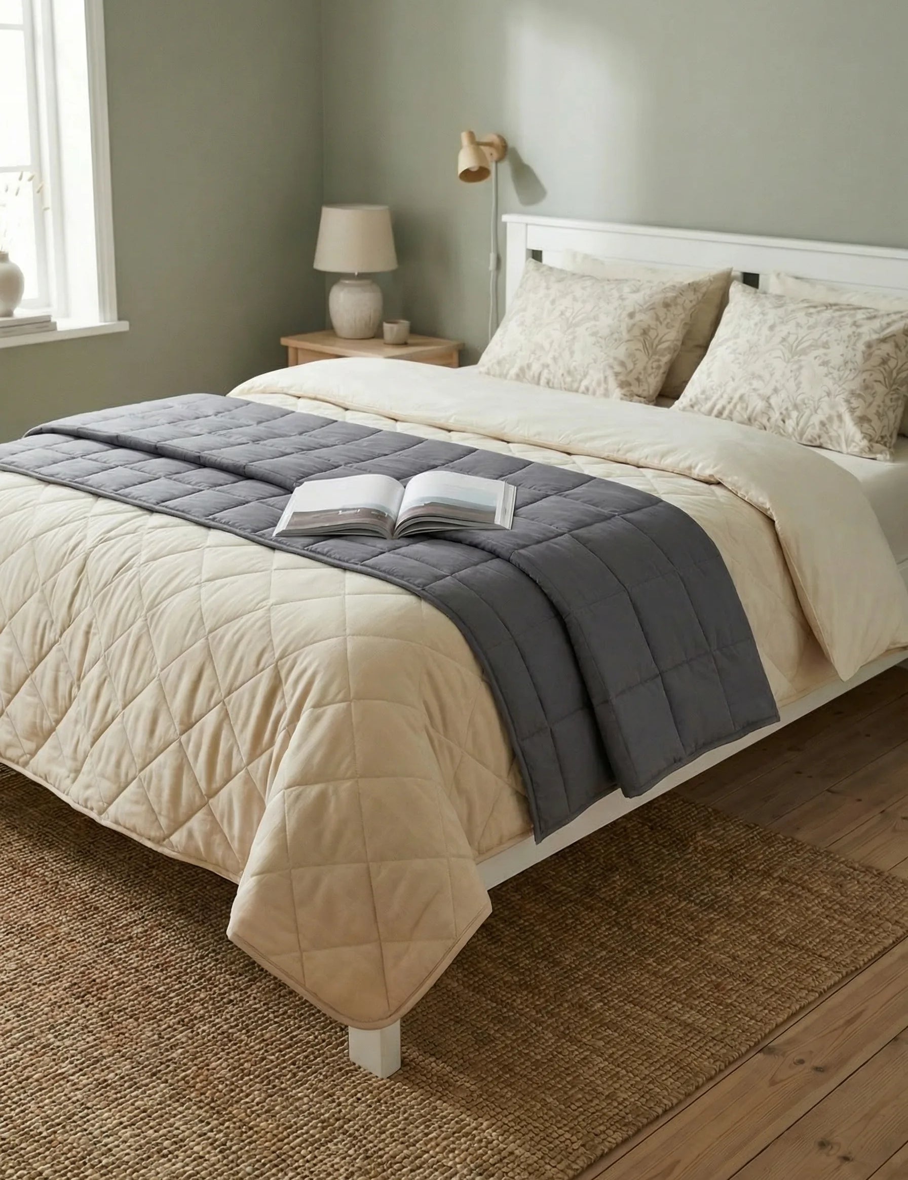 Weighted Bed Blanket | Layered Structure Design-Homefinn