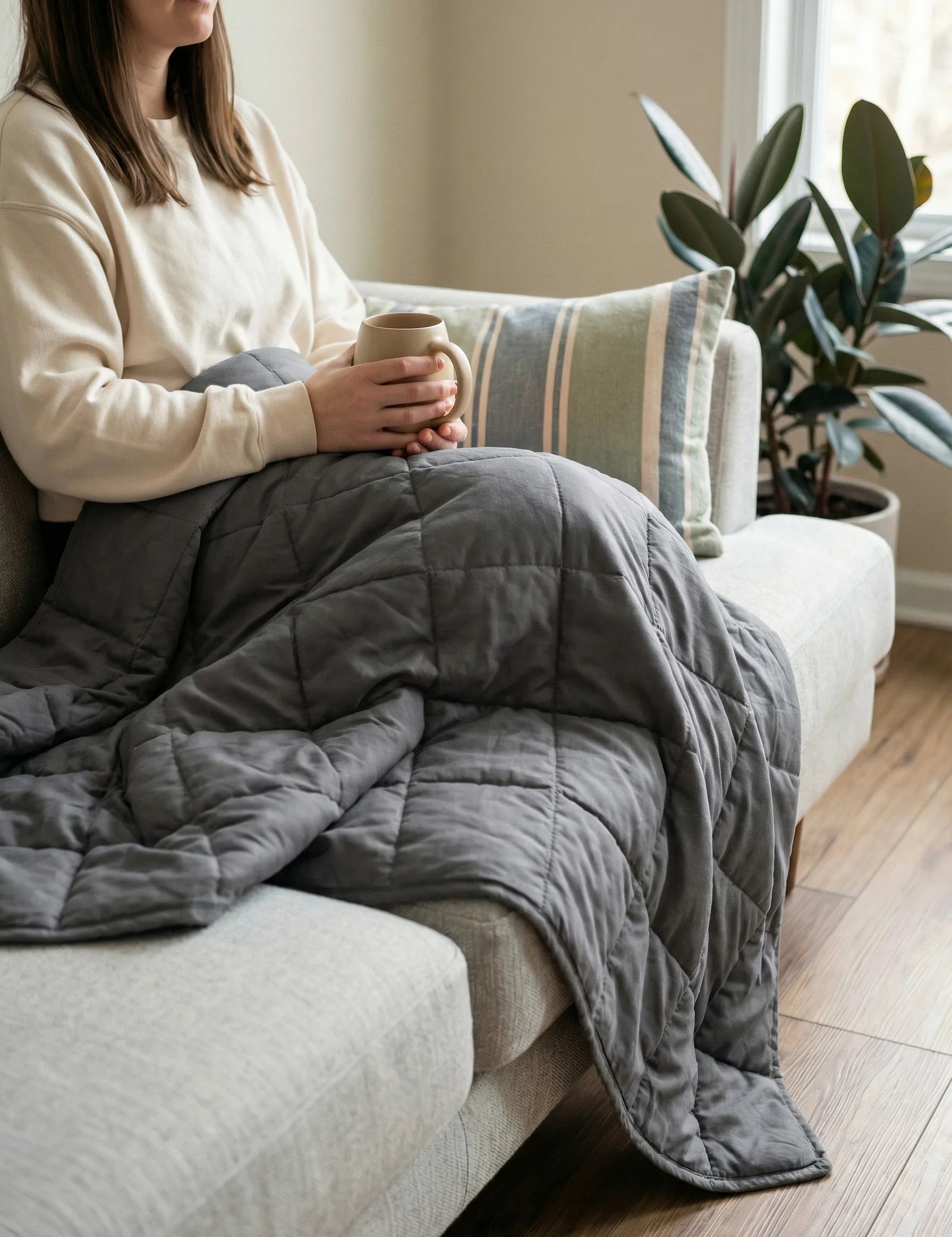 Weighted Bed Blanket | Layered Structure Design-Homefinn