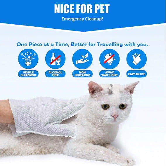 Dog Brush Glove | Pet Wipes For Dogs-Pet Wipes-Homefinn