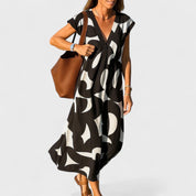 Valery™ | Flowing V-Neck Dress - Image 2