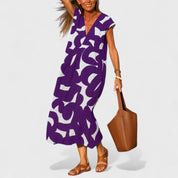 Valery™ | Flowing V-Neck Dress - Image 3