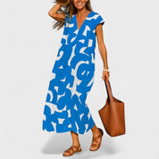 Valery™ | Flowing V-Neck Dress - Image 6