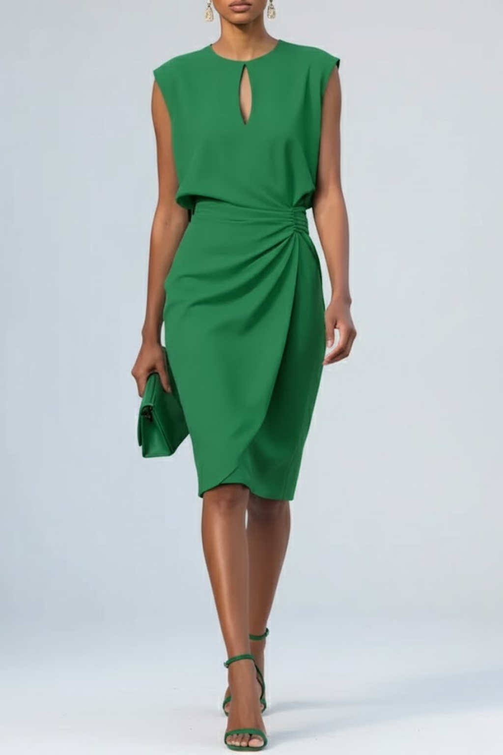 Cocktail Midi Dress | Women Evening Formal Dress-Women Dress-Homefinn