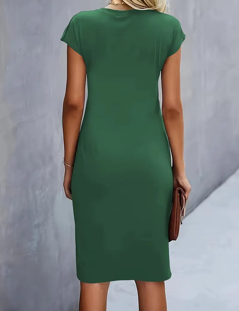 Bridesmaid Dress | Cocktail Midi Dress-Women Dress-Homefinn