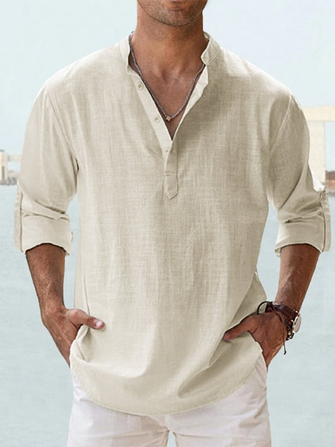 Men’s Relaxed Fit Shirt | Casual Button Beach Shirt-Men Shirt-Homefinn