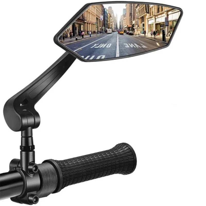 Adjustable Geometric Bicycle Mirror | Rotating Arm Handlebar Cycling Use-Bike Mirror-Homefinn