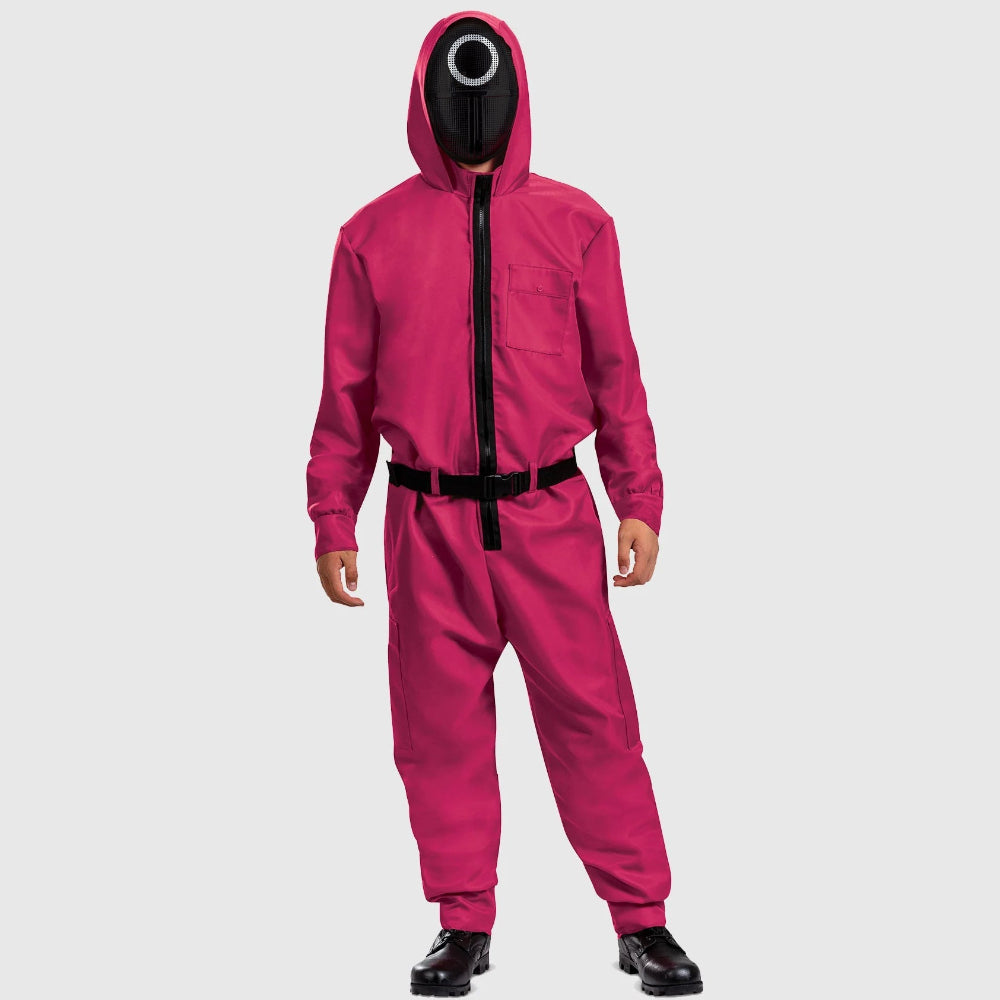 Kids Game Costume Adult Jumpsuit Guard Mask Outfit - Image 2