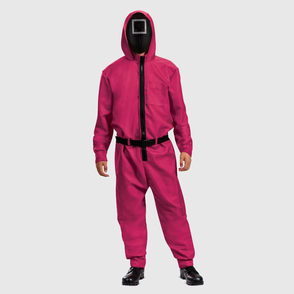 Kids Game Costume Adult Jumpsuit Guard Mask Outfit - Image 3