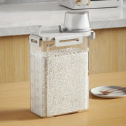 Airtight Food Storage Container 2.5L Rice Cereal Flour Dispenser Measuring Cup - Image 2