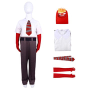 Halloween Cosplay Anger Jumpsuit Costume Gloves Tie Polyester Spandex - Image 3