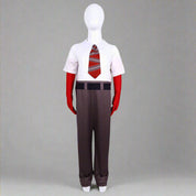 Halloween Cosplay Anger Jumpsuit Costume Gloves Tie Polyester Spandex
