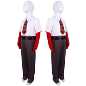 Halloween Cosplay Anger Jumpsuit Costume Gloves Tie Polyester Spandex - Image 4