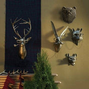 Artful Vintage Deer Head Wall Decoration - Image 5