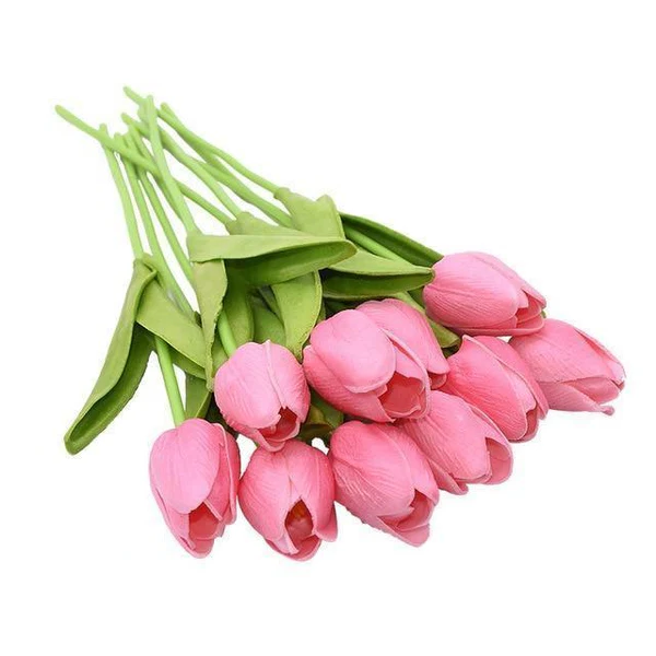 Artificial Tulip Bouquet | Decorative Faux Flowers-Flowers-Homefinn