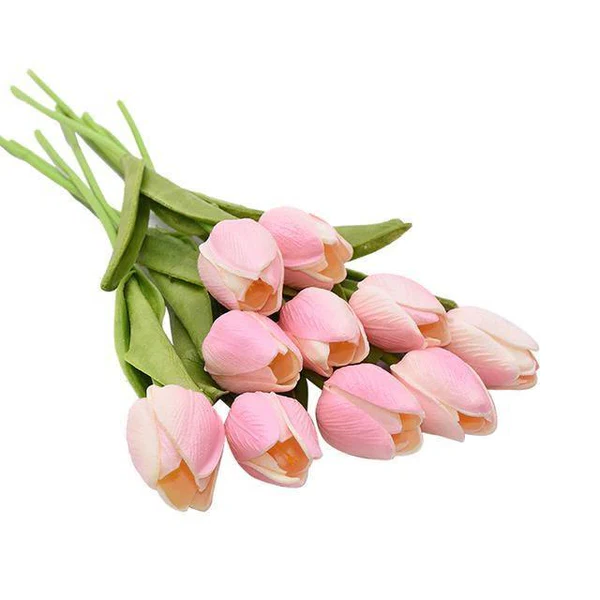 Artificial Tulip Bouquet | Decorative Faux Flowers-Flowers-Homefinn