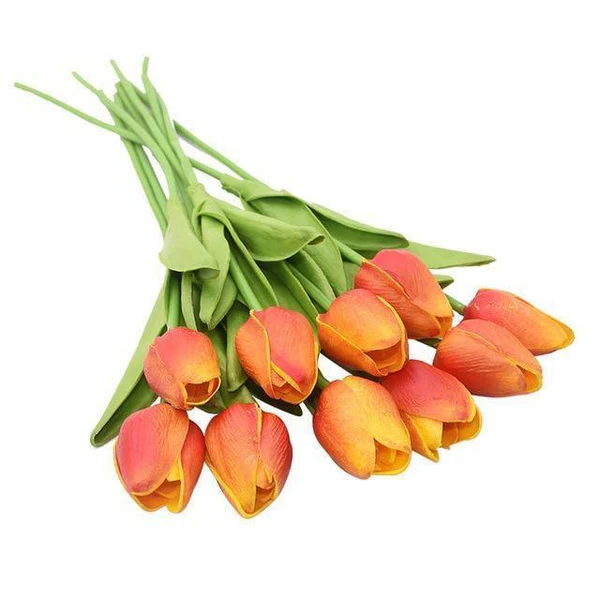 Artificial Tulip Bouquet | Decorative Faux Flowers-Flowers-Homefinn