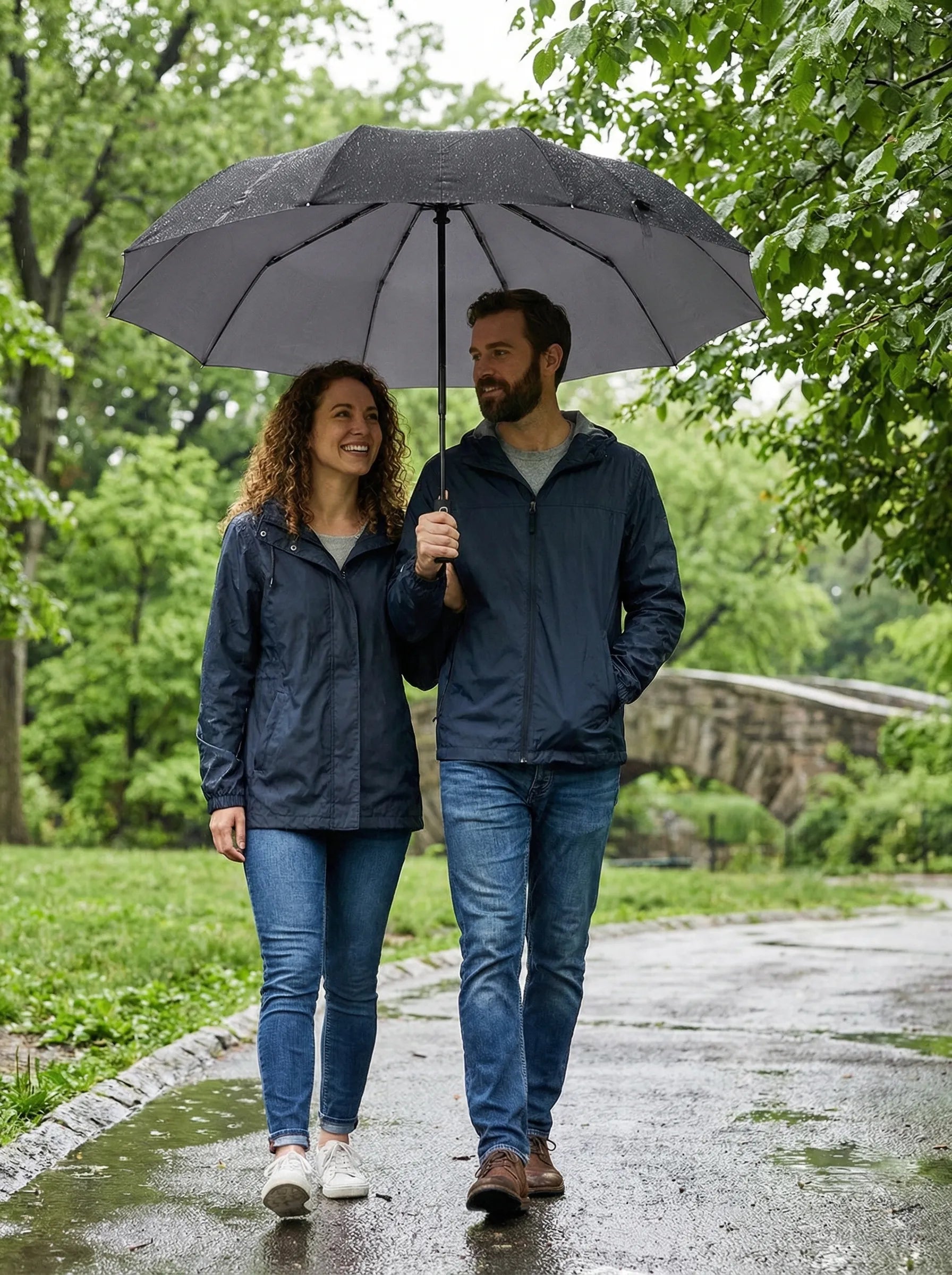 Automatic Travel Umbrella | Compact Rain Umbrella-Umbrella-Homefinn