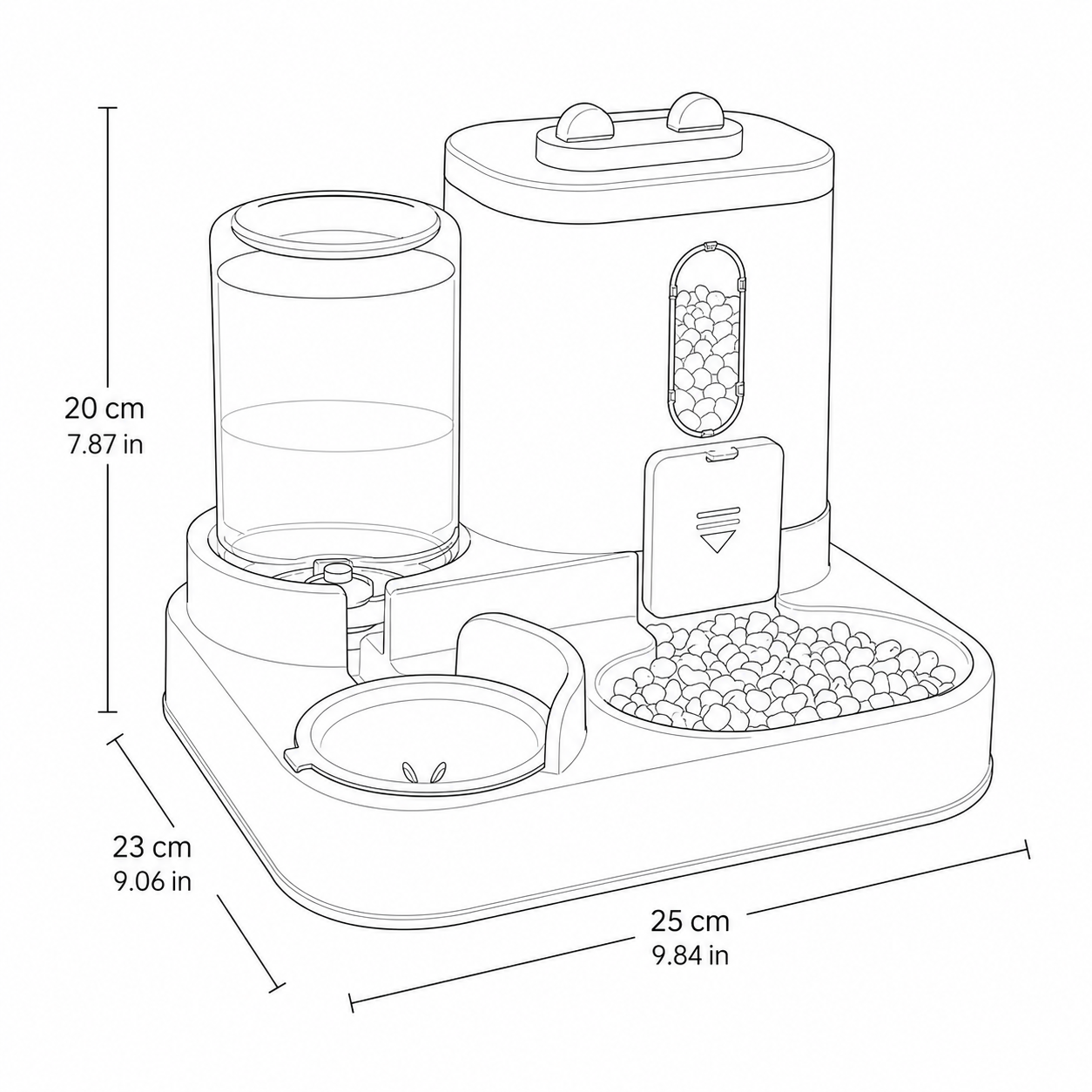 Automatic Pet Feeder and Water Dispenser for Dogs and Cats - Image 8