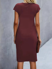 Bridesmaid Dress | Cocktail Midi Dress-Women Dress-Homefinn