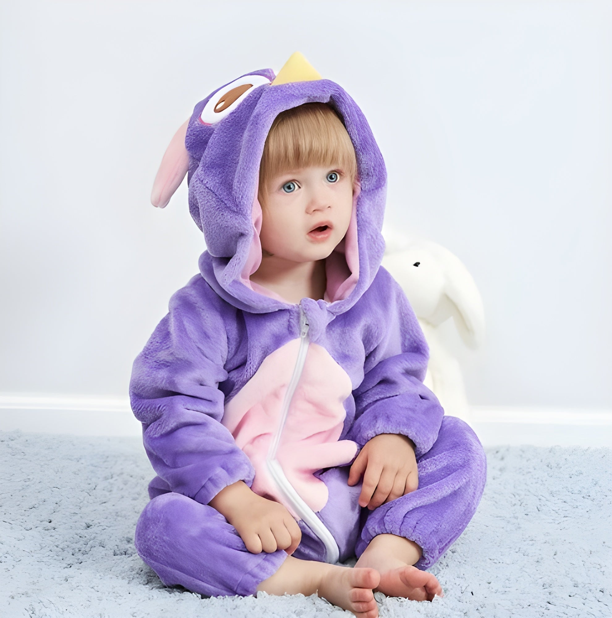Adorable Baby Animal Onesie - Soft Zipper Romper Costume for Babies - Image 13