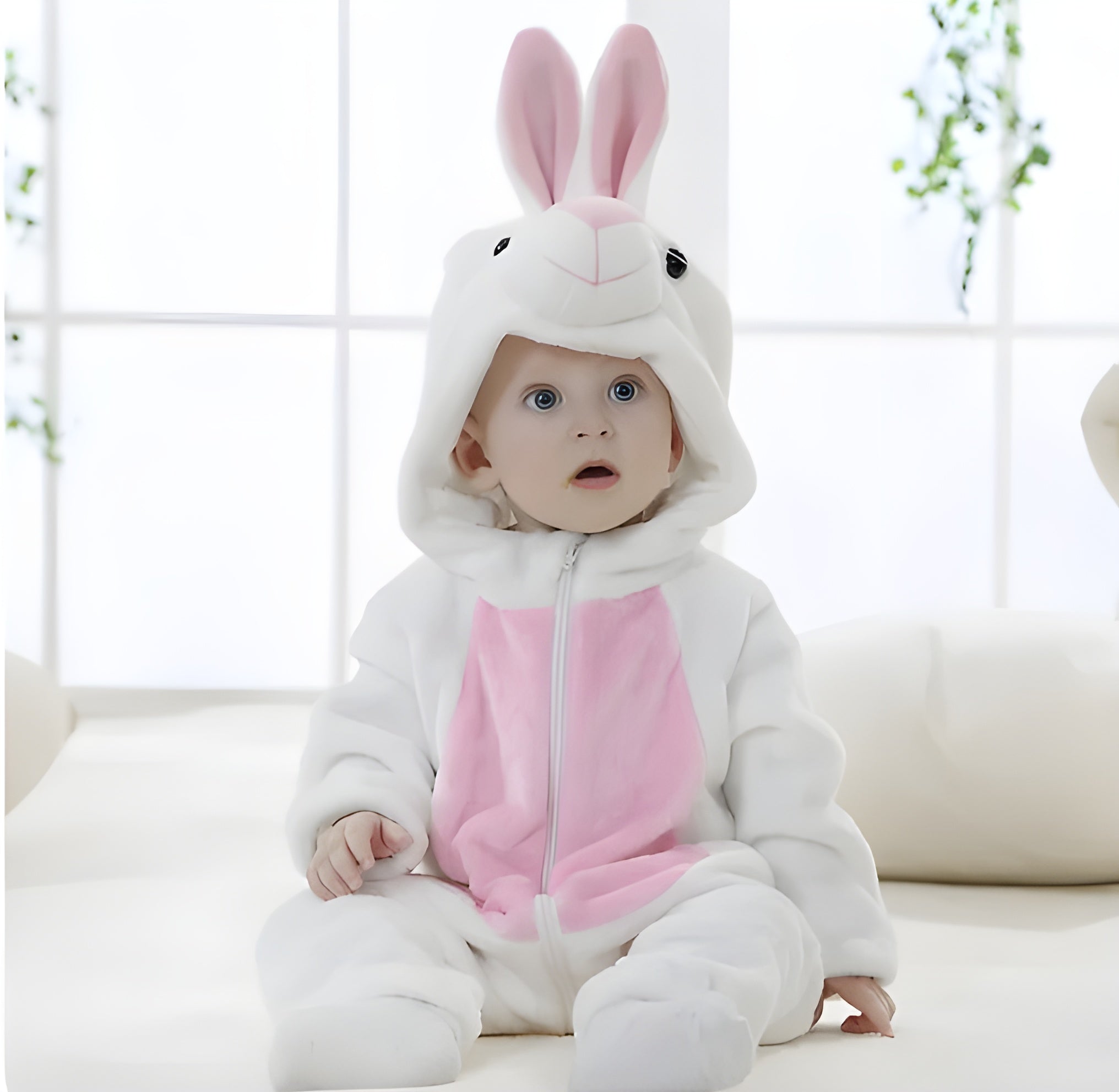 Adorable Baby Animal Onesie - Soft Zipper Romper Costume for Babies - Image 14