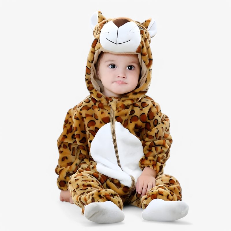 Adorable Baby Animal Onesie - Soft Zipper Romper Costume for Babies - Image 16