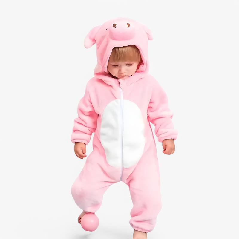 Adorable Baby Animal Onesie - Soft Zipper Romper Costume for Babies - Image 17
