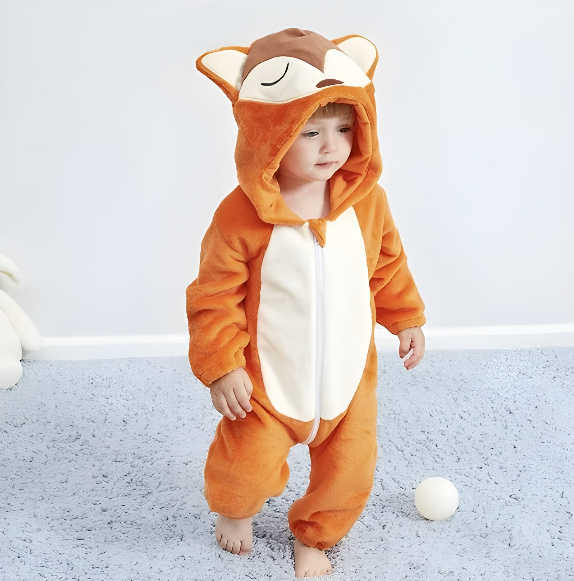 Adorable Baby Animal Onesie - Soft Zipper Romper Costume for Babies - Image 4