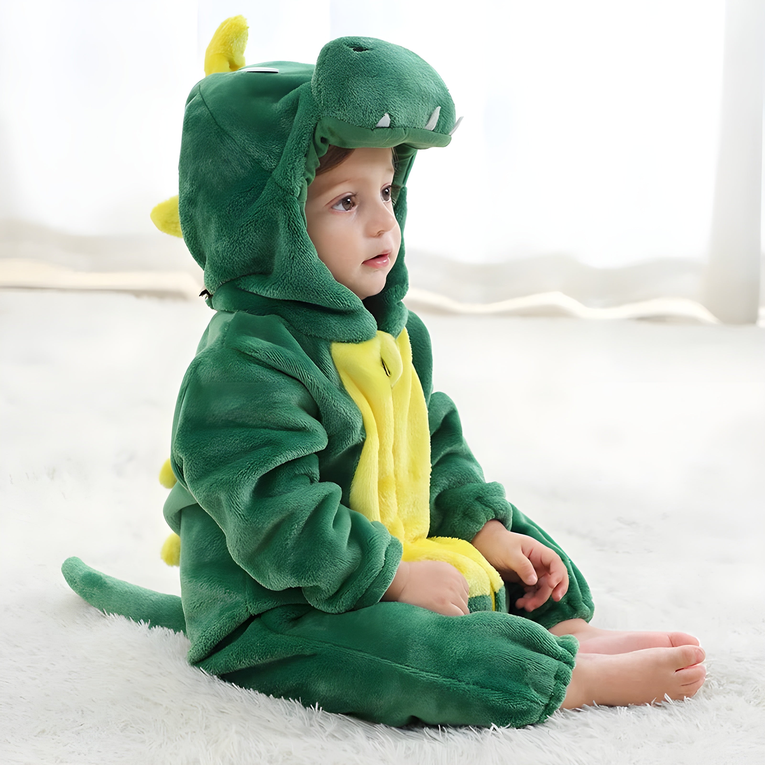 Adorable Baby Animal Onesie - Soft Zipper Romper Costume for Babies - Image 6