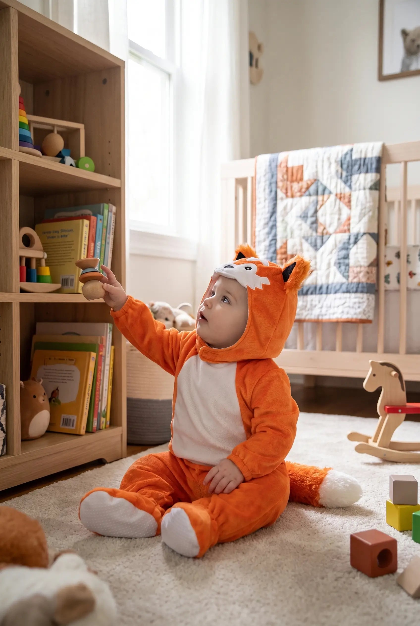 Baby Animal Costume | Footed Jumpsuit Hooded Halloween Wear