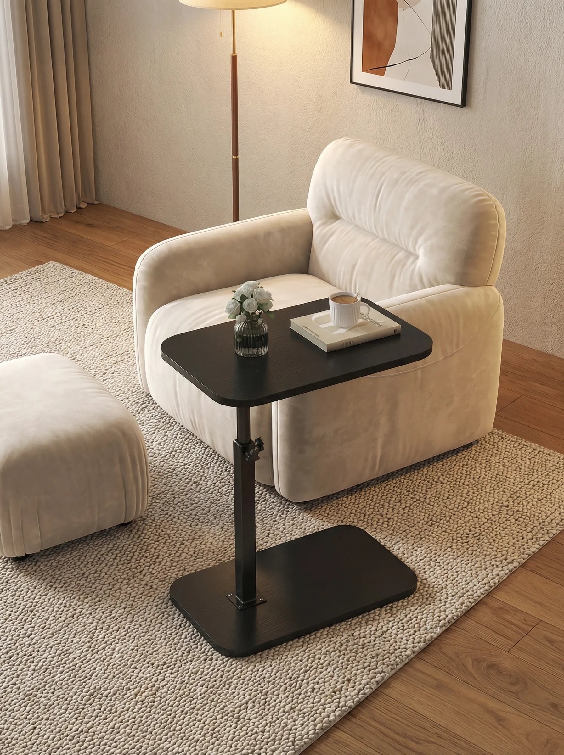 Bedside Table | Adjustable Side Table For Sofa-End Table-Homefinn